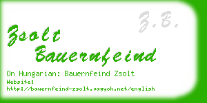 zsolt bauernfeind business card